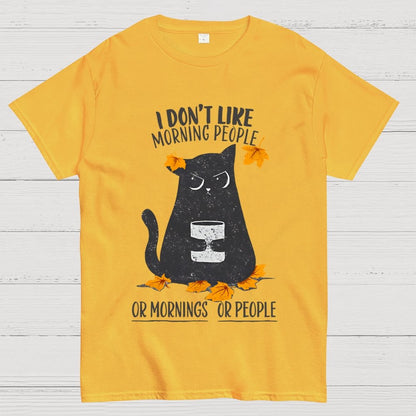 No Mornings No People Geek T-Shirt