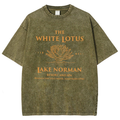 White Lotus LKN Vintage Distressed T-shirt