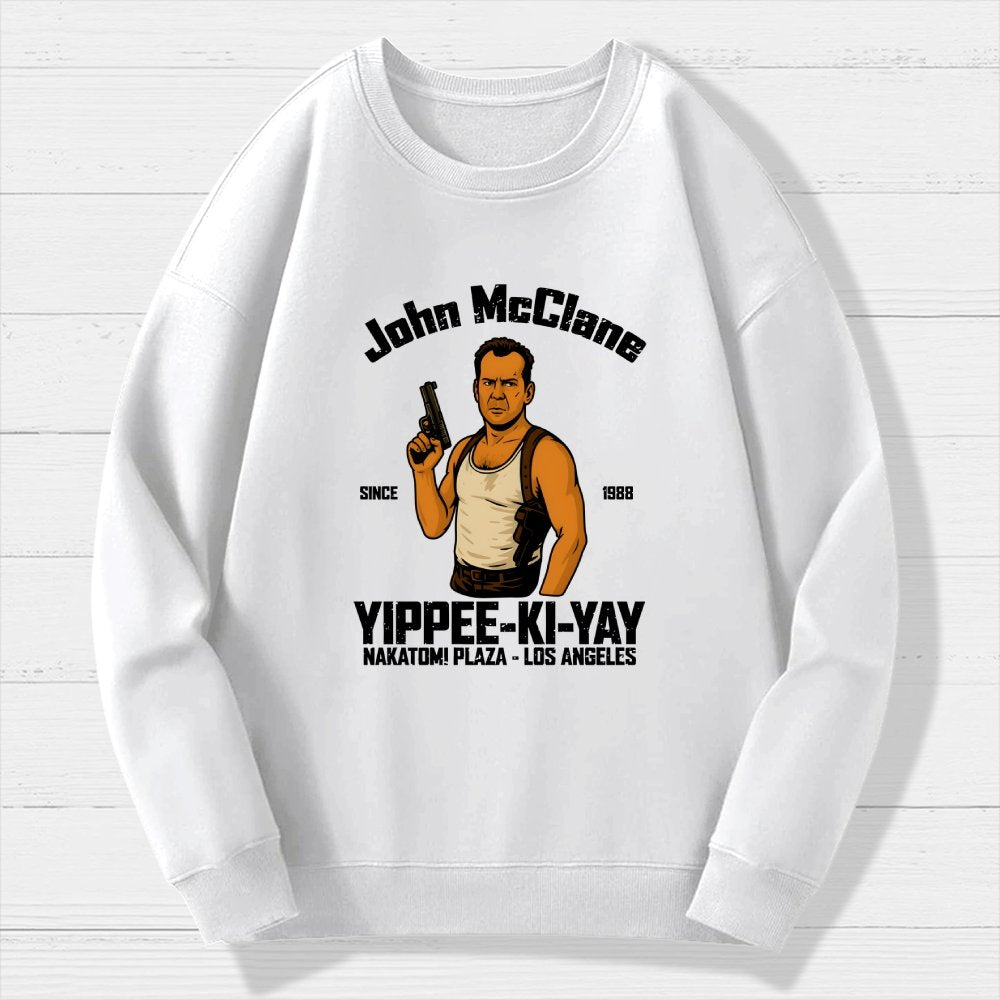 Yippee Ki Yay Geek Cotton Sweatshirt
