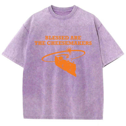 Blessed Are The Cheesemakers Vintage Distressed T-shirt