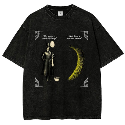 The Olde Joke Of A Big Spoon And A Banana Vintage Distressed T-shirt