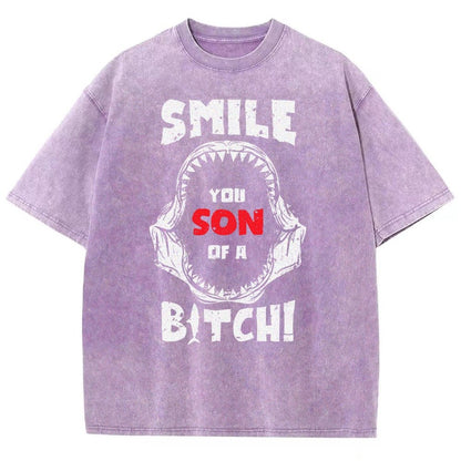 Smile You Son of a... Vintage Distressed T-shirt