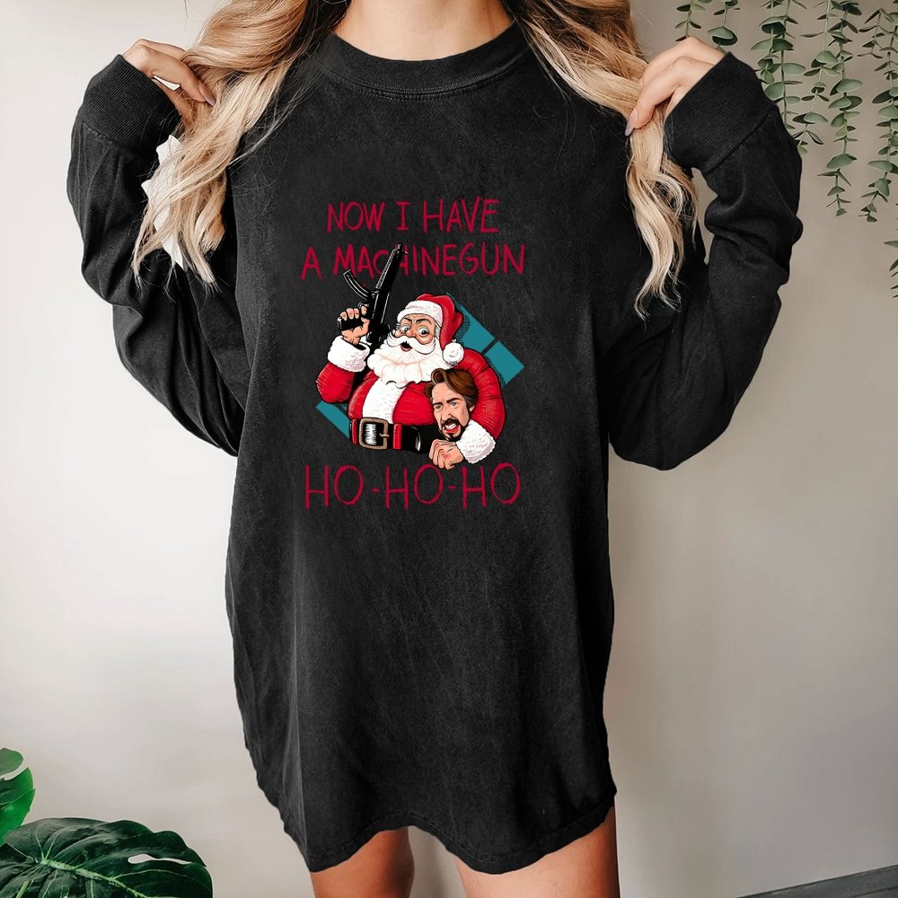 Ho-Ho-Ho Washed Long Sleeve Tee