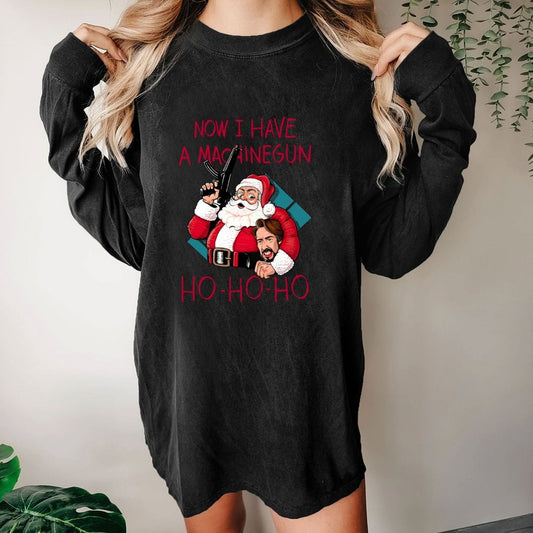 Ho-Ho-Ho Washed Long Sleeve Tee