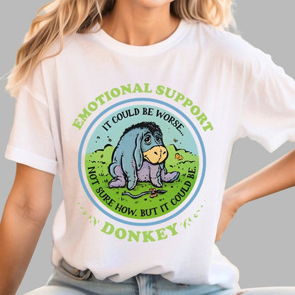 Emotional Support Donkey Geek T-Shirt