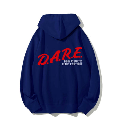 NO DIDDY Printed Back Unisex Cotton Hoodie