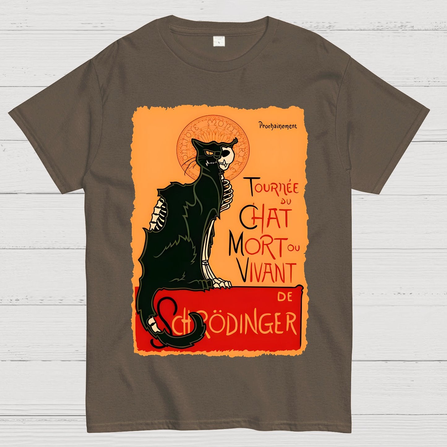 Le chat noir de Schrödinger Geek T-Shirt