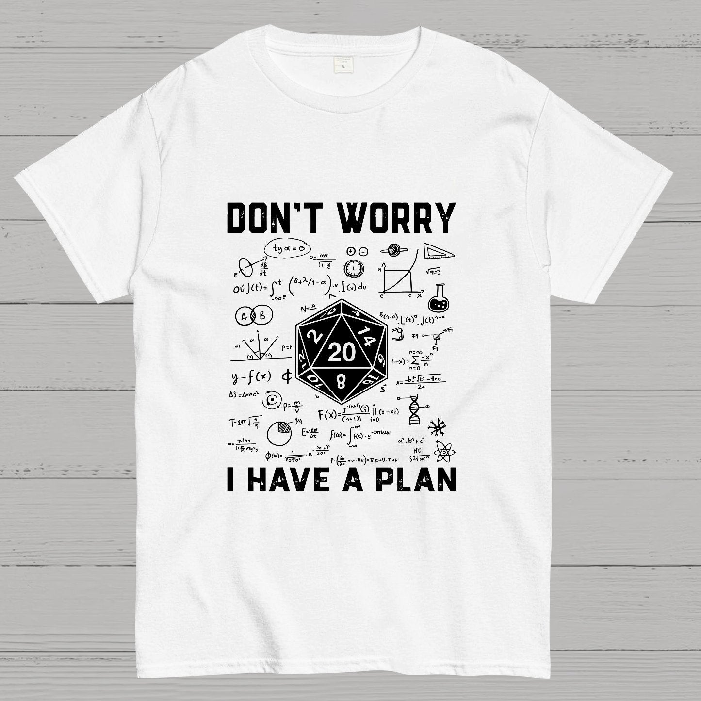 Don't Worry I Have A Plan, Funny Dungeon Chaotic Dragon Geeky T-Shirt