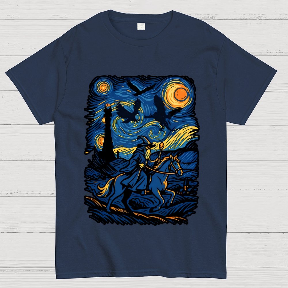 Ride in the starry night Geek T-Shirt