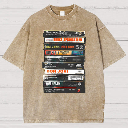 Vintage Rock Cassettes Vintage Distressed T-shirt