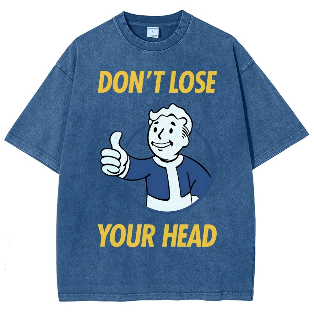 Don't Lose Your Head  Vintage Distressed T-shirt