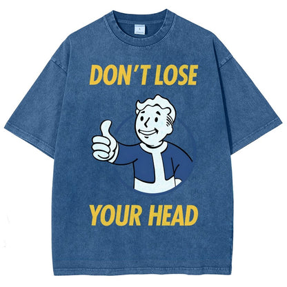 Don't Lose Your Head  Vintage Distressed T-shirt