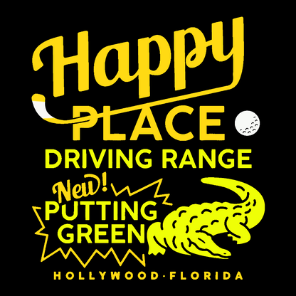 Happy Place Driving Range Geek T-Shirt
