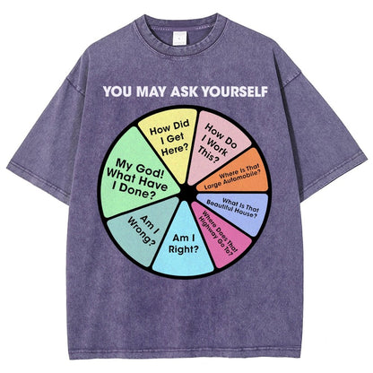 You May Ask Yourself Vintage Distressed T-shirt