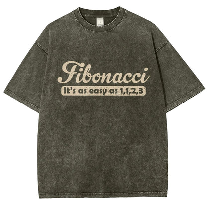 Fibonacci Funny Math Vintage Distressed T-shirt