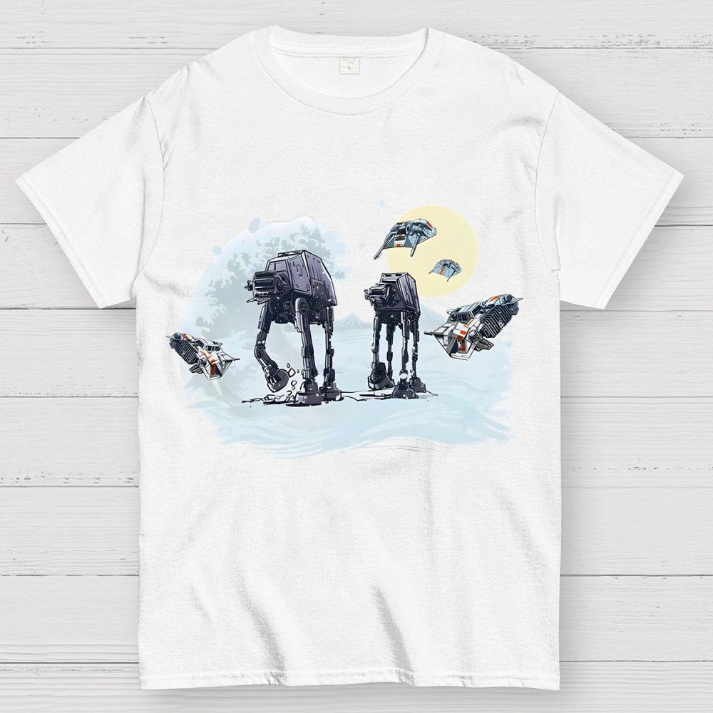 The Great Wave of Snow Unisex Geek T-Shirt