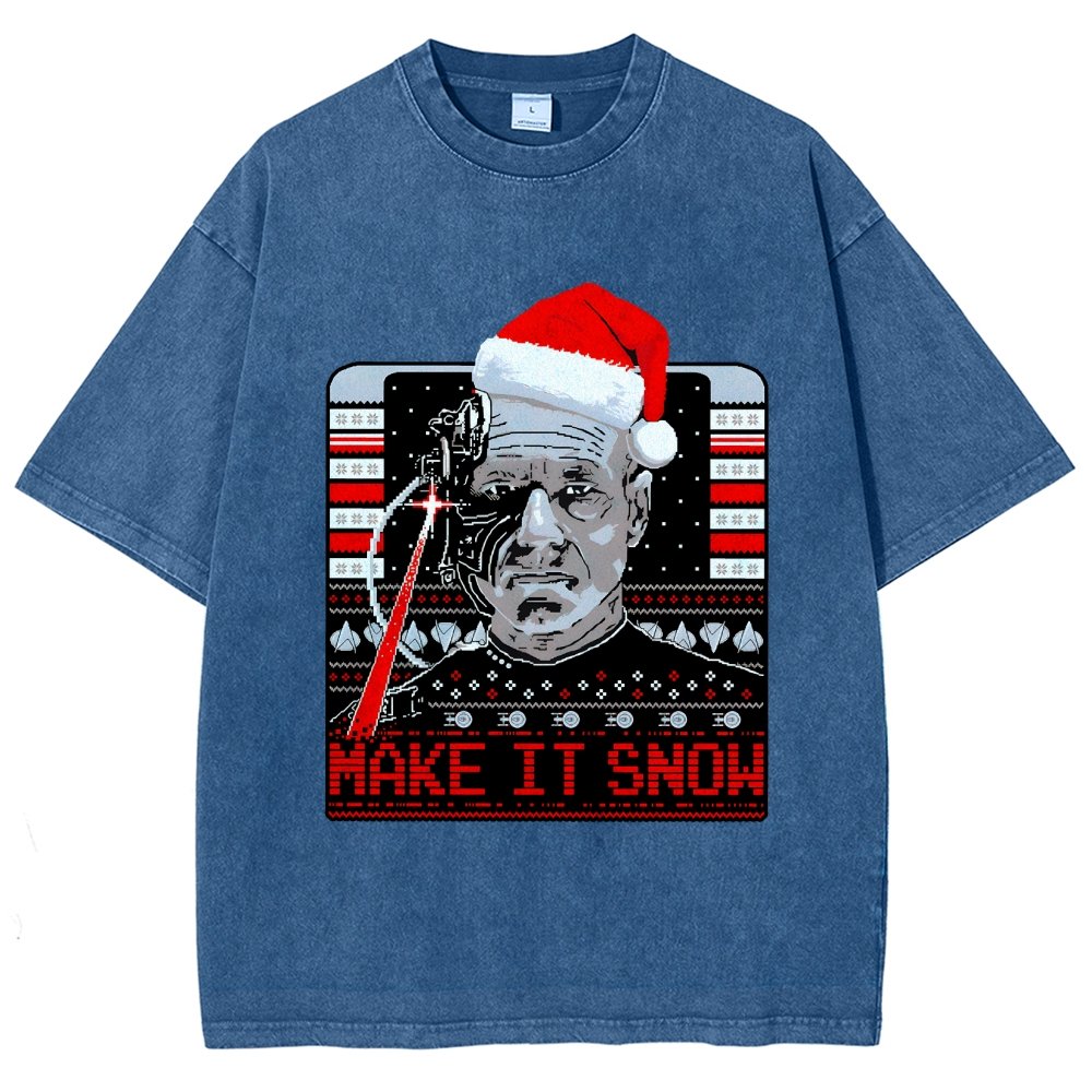Make It Snow Vintage Distressed T-shirt