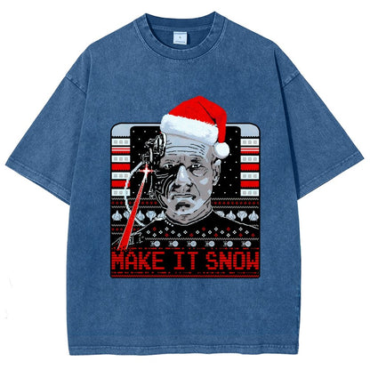 Make It Snow Vintage Distressed T-shirt