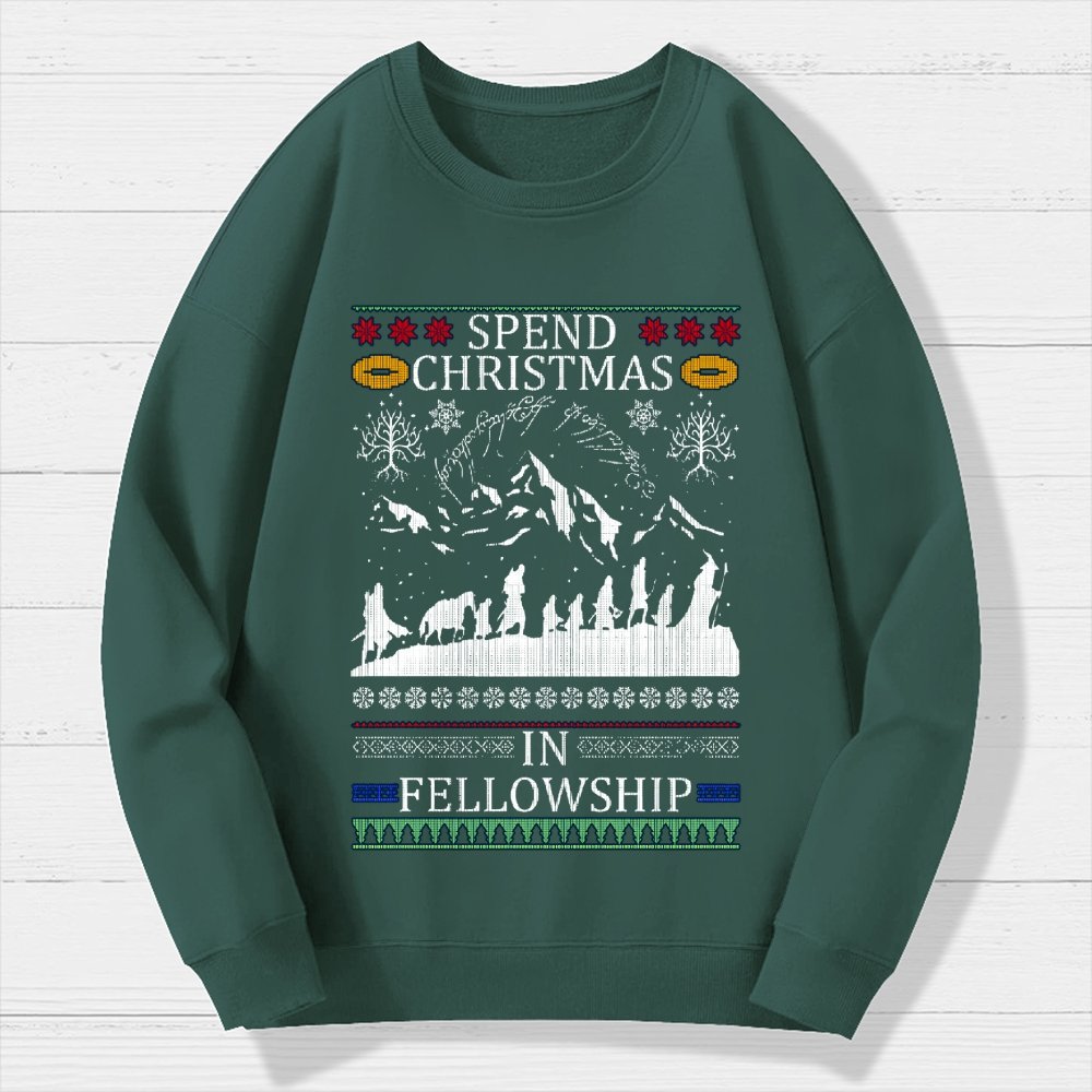 Spent Christmas in Group Geek Cotton Sweatshirt