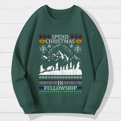 Spent Christmas in Group Geek Cotton Sweatshirt