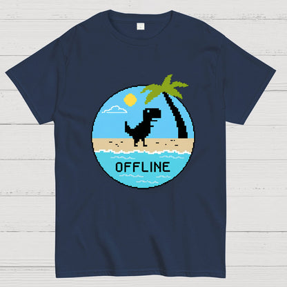Dinosaur Offline Nerdy T-Shirt