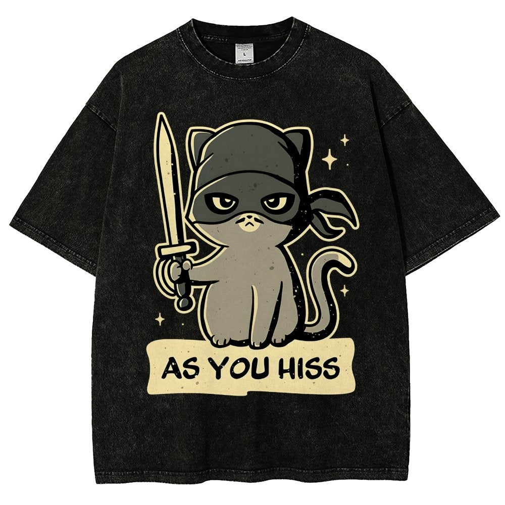 As You Hiss Vintage Distressed T-shirt