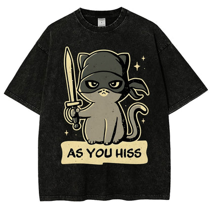 As You Hiss Vintage Distressed T-shirt