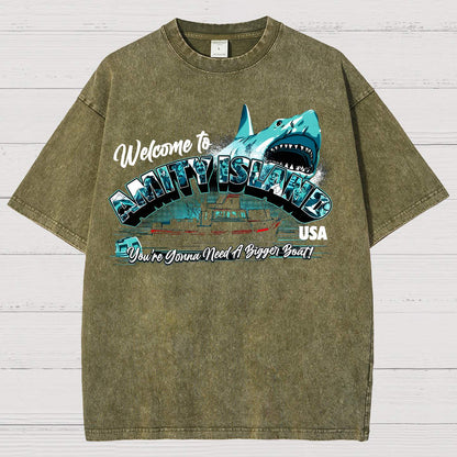 Great White Shark Vintage Distressed T-shirt