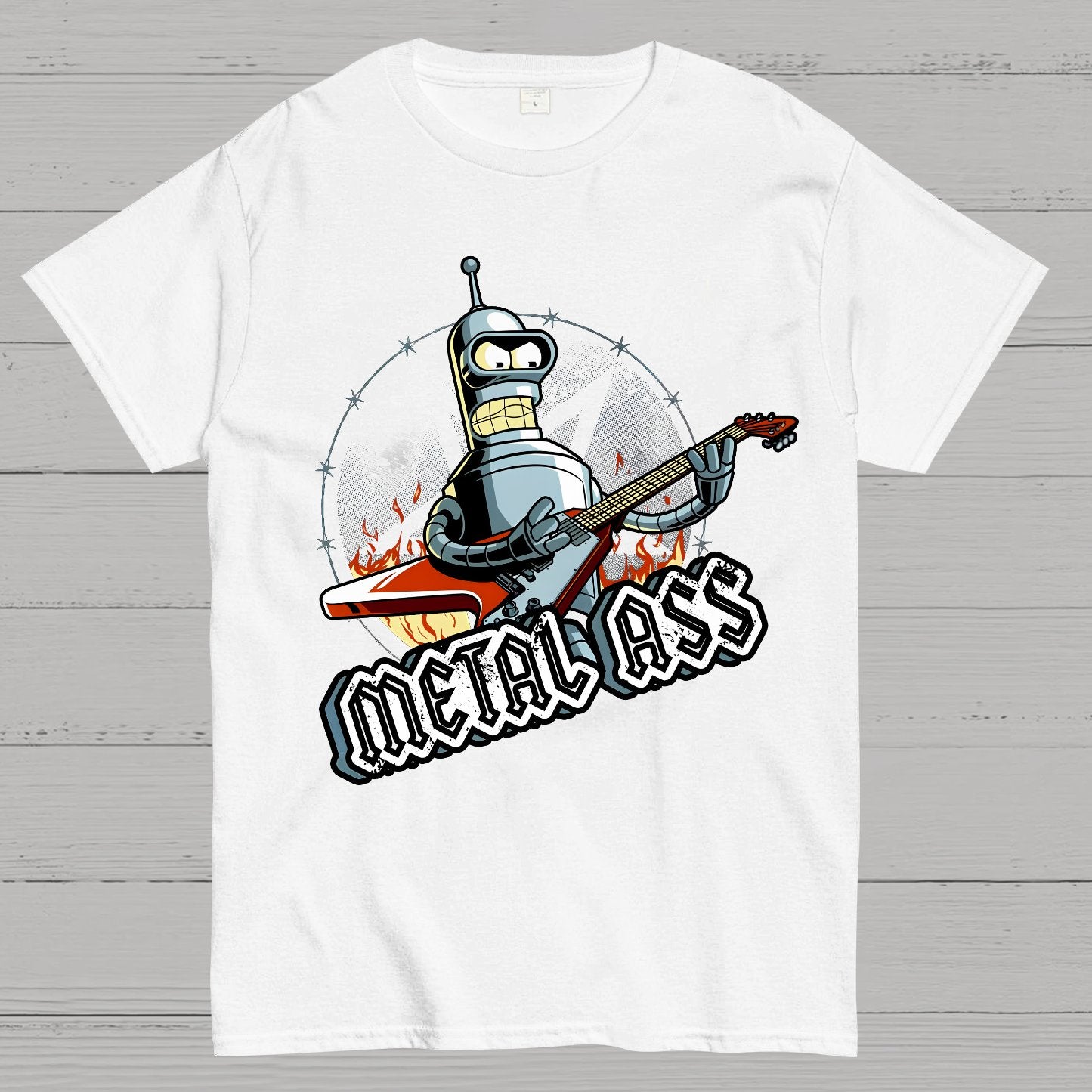 Robot Metal Rock Geek T-Shirt