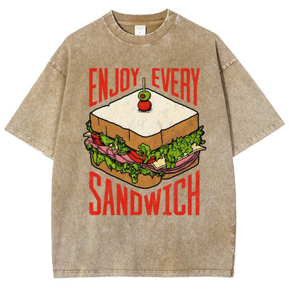 Enjoy Every Sandwich Vintage Distressed T-shirt