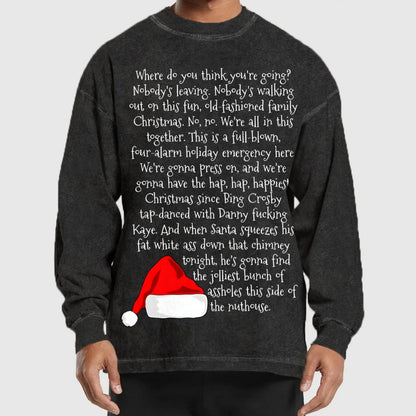 Christmas Rant Washed Long Sleeve Tee