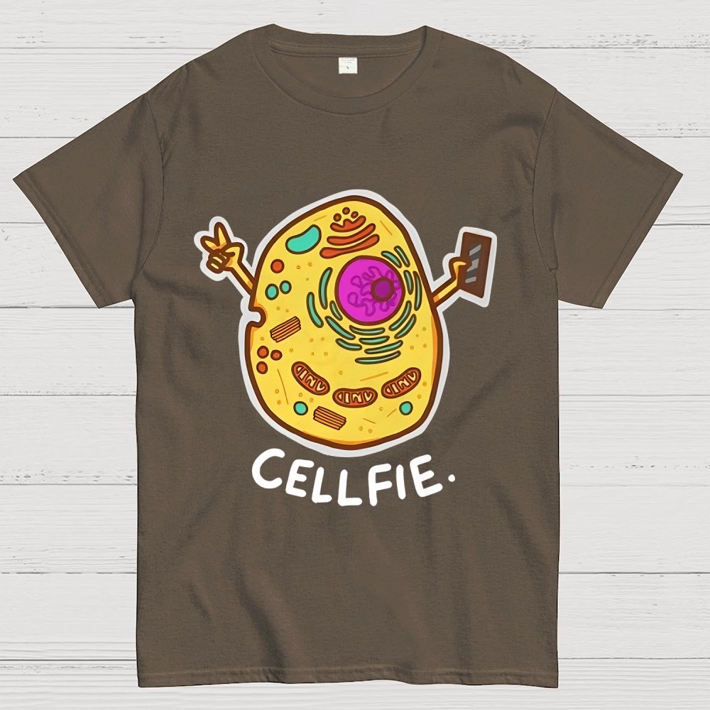 Biology pun Cell-Fie Unisex Geek T-Shirt