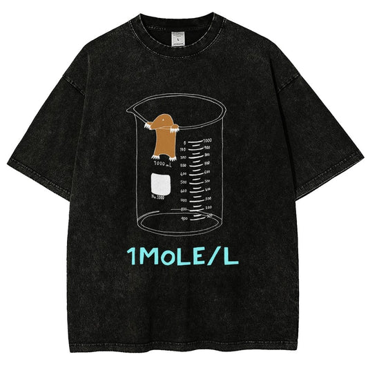 Ute One Mole Per Liter Chemistry Avogadros Day Vintage Distressed T-shirt
