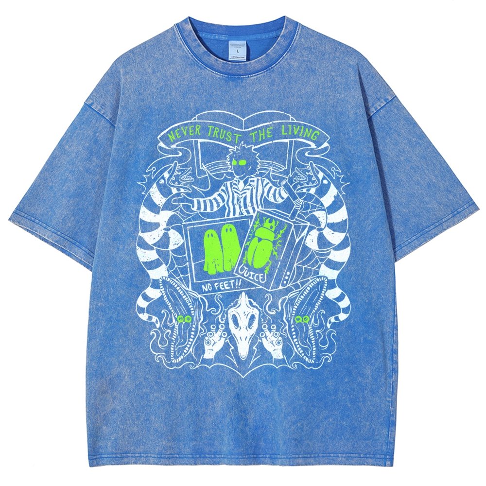 Never Trust the Living Vintage Distressed T-shirt