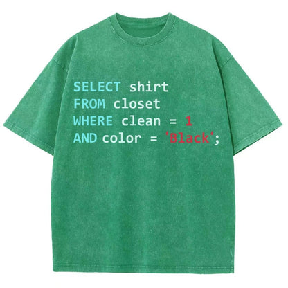Programmer Database Vintage Distressed T-shirt