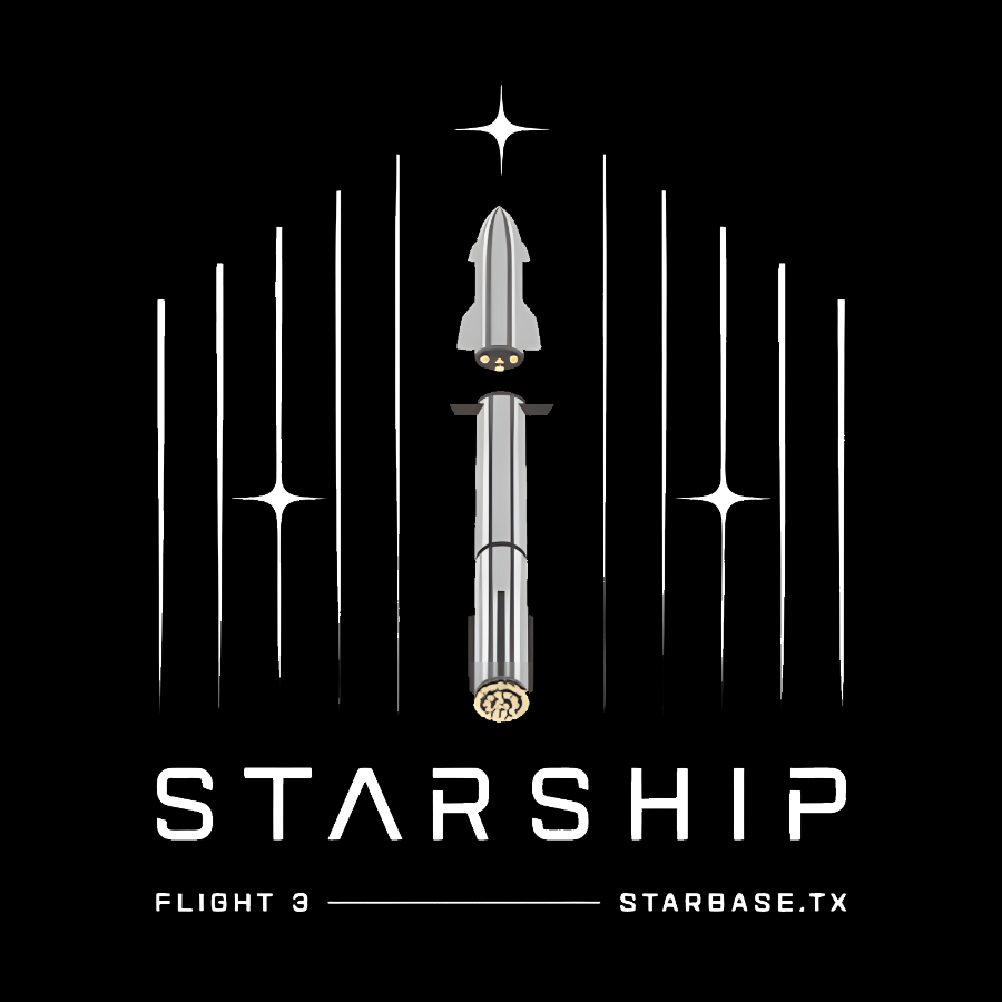 Starship Flight 3 Nerdy T-Shirt