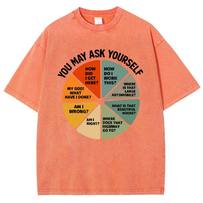 You-May-Ask-Yourself Vintage Distressed T-shirt