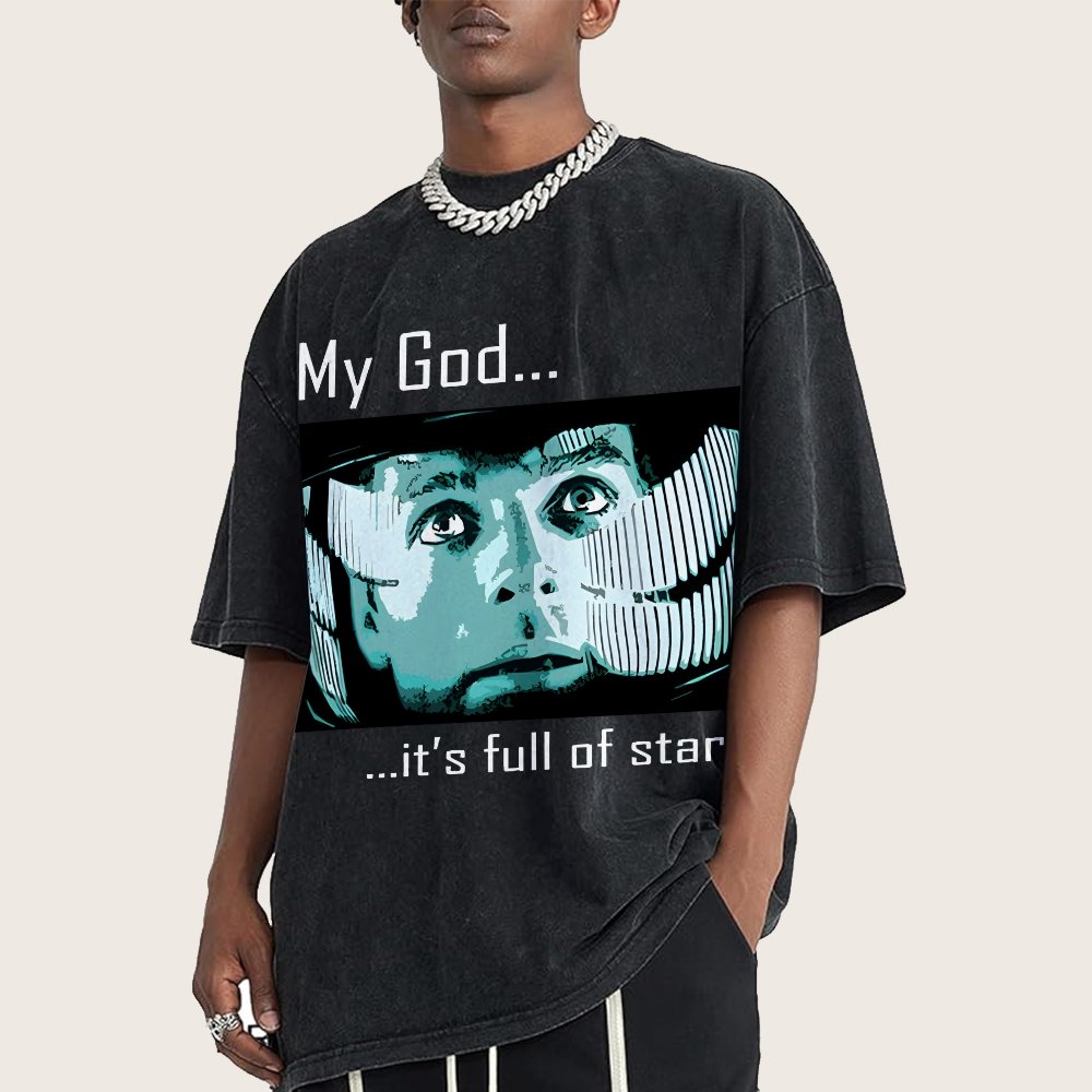 My God t's full of stars! Vintage Distressed T-shirt