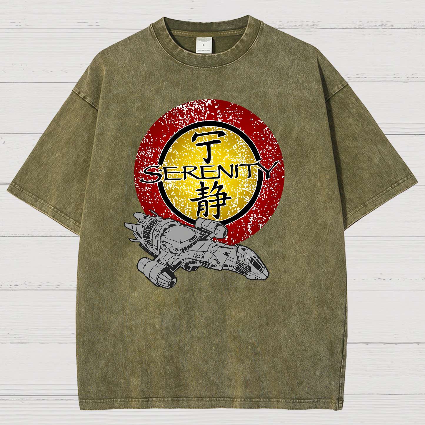 Firefly Starship Vintage Distressed T-shirt