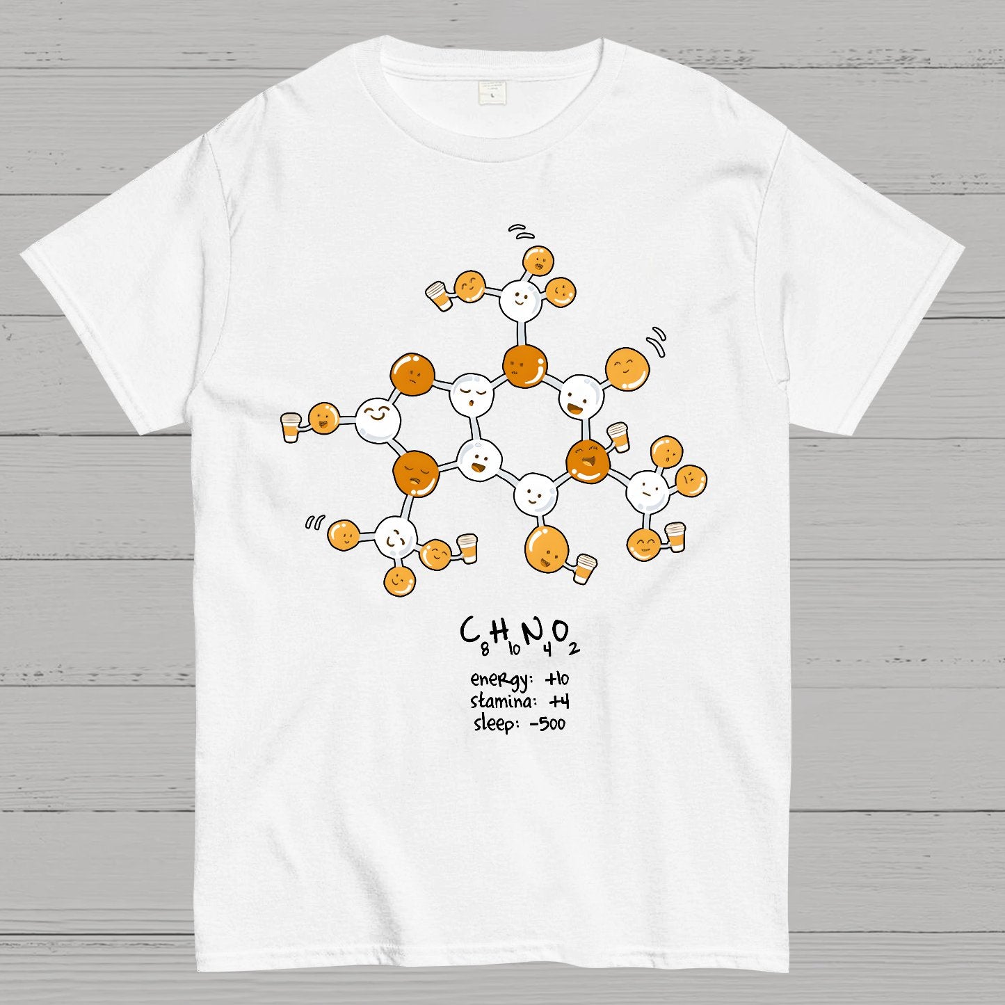 Caffeine Power Up Geek T-Shirt