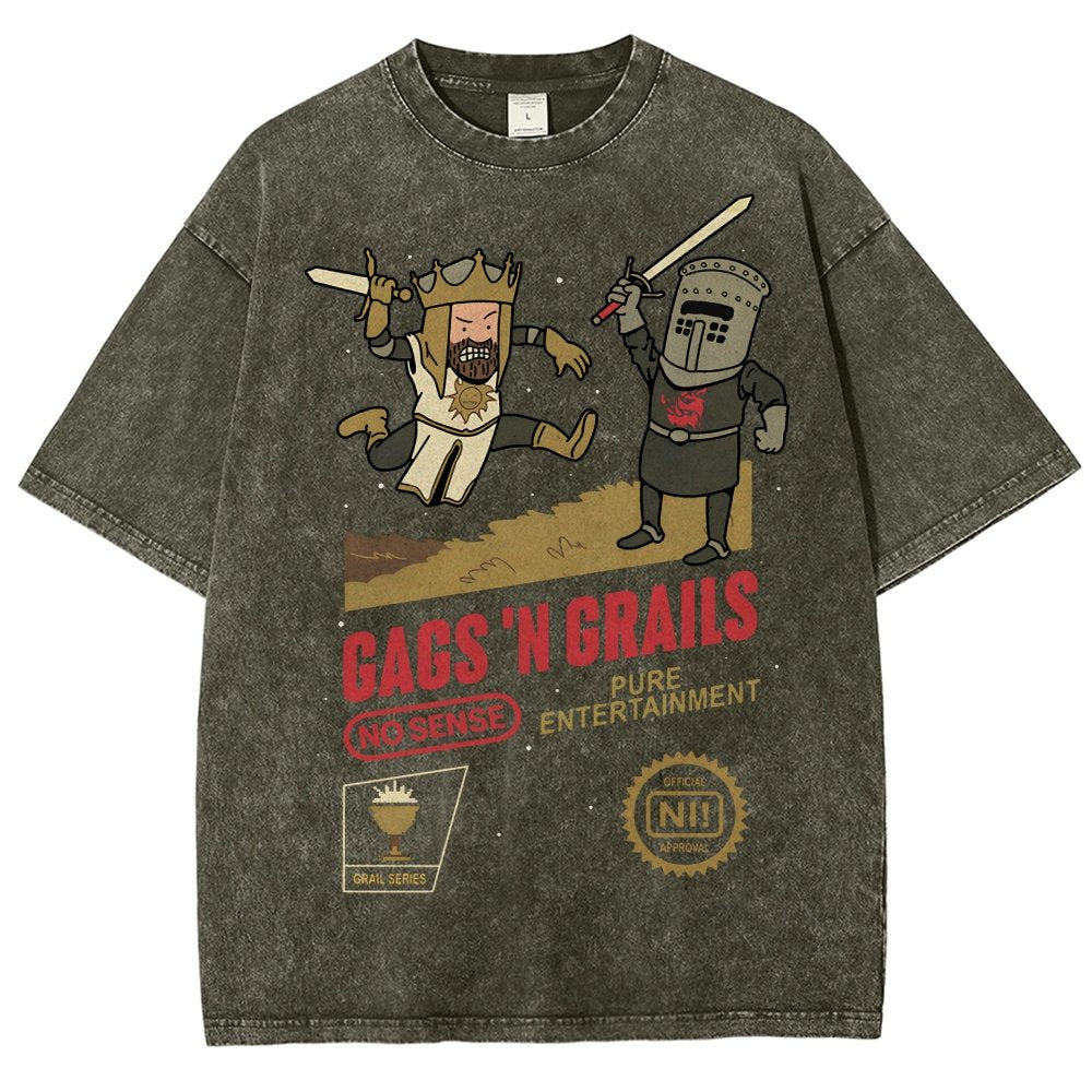 Gags 'n Grails Vintage Distressed T-shirt