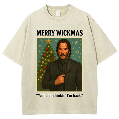 Merry Christmas Yeah, I'm Thinkin' I'm Back!  Vintage Distressed T-shirt