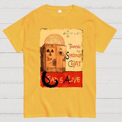 Tournee Du Schrodinger Chat Geek T-Shirt