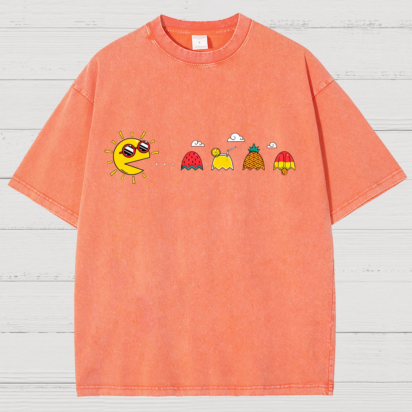 PAC-SUMMER Vintage Distressed T-shirt