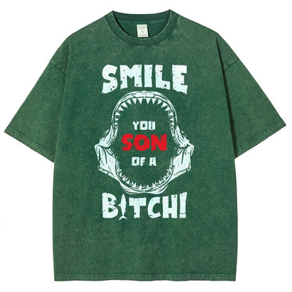 Smile You Son of a... Vintage Distressed T-shirt