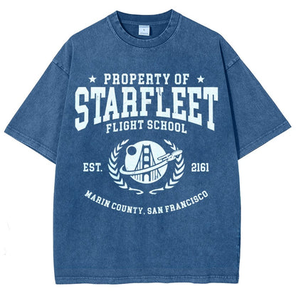 Academy Flight School Vintage Distressed T-shirt