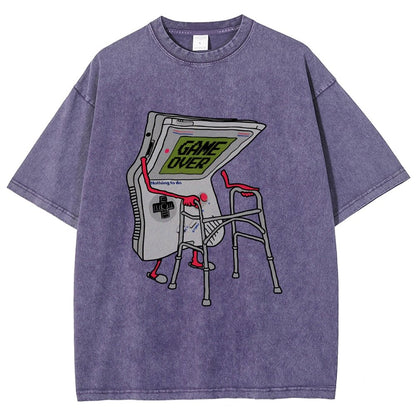 Super Mens Gamer Vintage Distressed T-shirt