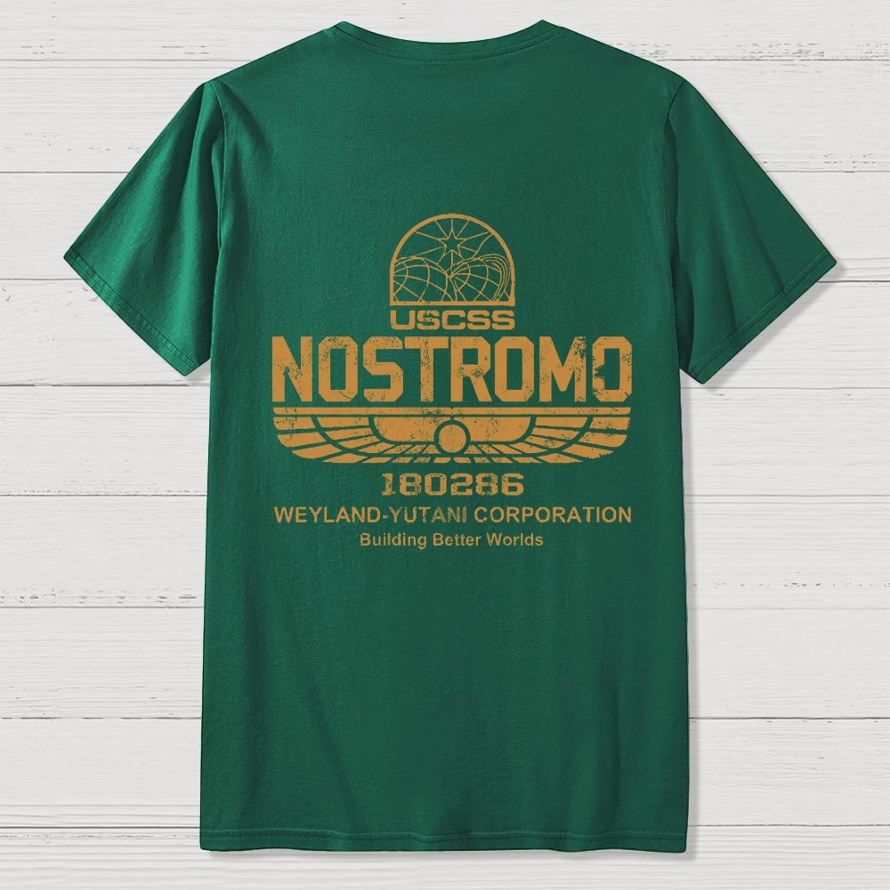 Mystery Ship Front And Back Printing Geek T-Shirt