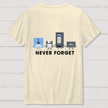 Never Forget  Front And Back Printing Geek T-Shirt