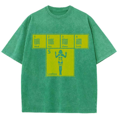 Five Elements Vintage Distressed T-shirt